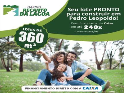 Lote para Venda, em Pedro Leopoldo, bairro RECANTO DA LAGOA