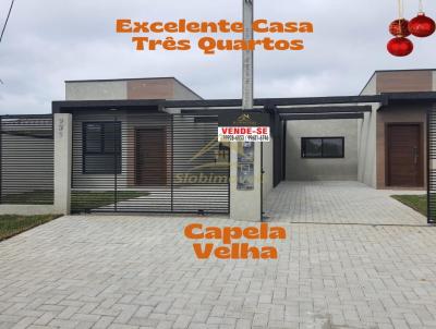 Casa para Venda, em Araucria, bairro Capela Velha, 3 dormitrios, 2 banheiros, 1 sute, 2 vagas