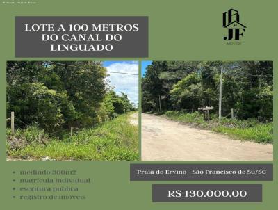 Lote para Venda, em So Francisco do Sul, bairro Praia do Ervino