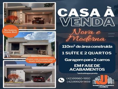 Casa para Venda, em Laranjeiras do Sul, bairro Cristo Rei, 3 dormitórios, 1 banheiro, 1 suíte, 2 vagas