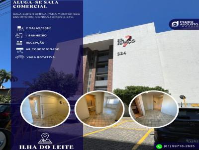 Sala Comercial para Locao, em Recife, bairro Ilha do Leite, 1 banheiro, 1 vaga