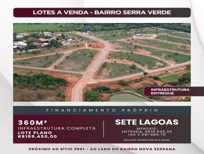 Lote para Venda, em Sete Lagoas, bairro Bairro Serra Verde