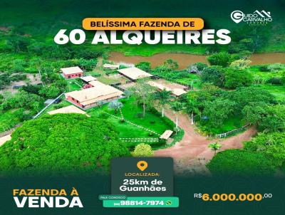 Fazenda para Venda, em Guanhes, bairro Zona Rural, 4 dormitrios, 1 sute