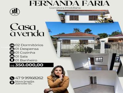 Casa para Venda, em Joinville, bairro Nova Brasília, 2 dormitórios, 1 banheiro, 5 vagas