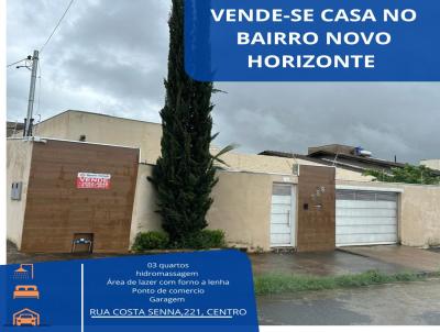 Casa para Venda, em Arax, bairro Novo Horizonte, 3 dormitrios, 1 sute, 1 vaga