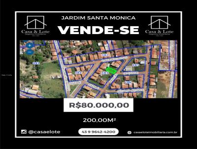 Lote para Venda, em Santo Antnio da Platina, bairro Jardim Santa Monica