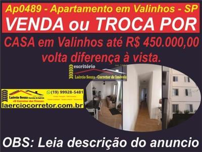 Apartamento para Venda, em Valinhos, bairro Jardim Bom Retiro, 2 dormitrios, 1 banheiro, 1 vaga