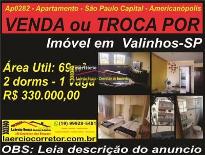 Apartamento para Venda, em So Paulo, bairro Americanpolis, 2 dormitrios, 1 banheiro, 1 vaga