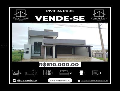 Casa para Venda, em Santo Antnio da Platina, bairro Riviera Park, 2 dormitrios, 1 banheiro, 2 vagas