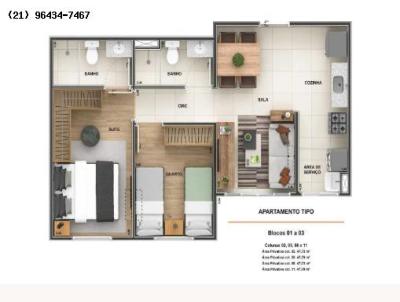 Apartamento para Venda, em Rio de Janeiro, bairro Barra da Tijuca, 2 dormitrios, 2 banheiros, 1 sute, 1 vaga