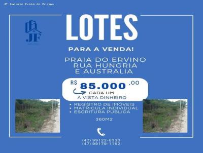 Lote para Venda, em So Francisco do Sul, bairro Praia do Ervino