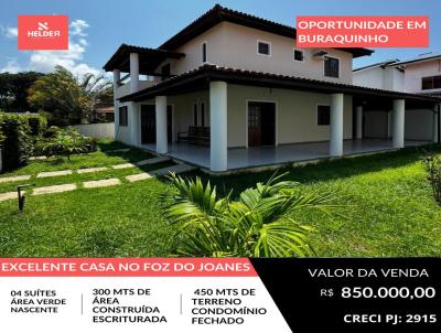 Casa em Condomnio para Venda, em Lauro de Freitas, bairro Buraquinho, 4 dormitrios, 5 banheiros, 4 sutes, 3 vagas