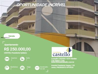 Apartamento para Venda, em Presidente Epitcio, bairro CENTRO, 2 dormitrios, 2 banheiros, 1 sute, 1 vaga