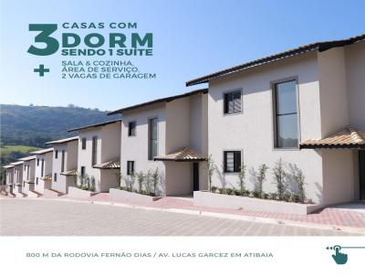 Casa em Condomnio para Venda, em Atibaia, bairro Ribeiro dos Porcos, 3 dormitrios, 2 banheiros, 1 sute, 2 vagas