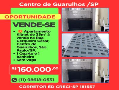 Apartamento para Venda, em Guarulhos, bairro Centro, 1 dormitrio, 1 banheiro