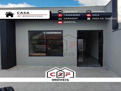 Casa para Venda, em Sorocaba, bairro Jardim Bonsucesso, 1 dormitório, 1 banheiro, 1 vaga