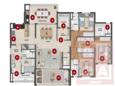 Apartamento para Venda, em Campinas, bairro Cambuí, 3 dormitórios, 3 banheiros, 3 suítes, 3 vagas