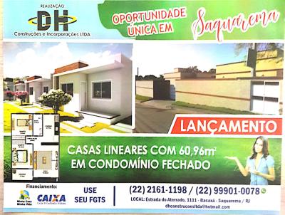 Casa para Venda, em Saquarema, bairro Bacax, 2 dormitrios, 1 banheiro, 2 vagas