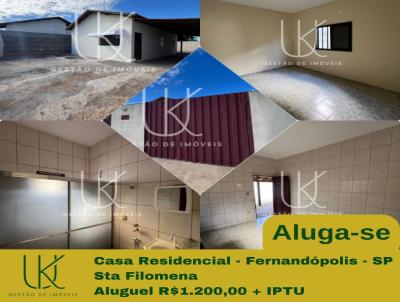 Casa para Locao, em , bairro Santa Filomena, 3 dormitrios, 1 banheiro