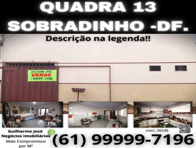 Casa para Venda, em Braslia, bairro Sobradinho, 5 dormitrios, 3 banheiros, 1 sute, 5 vagas
