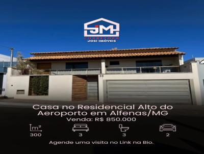 Casa para Venda, em Alfenas, bairro Alto do Aeroporto, 4 dormitrios, 4 banheiros, 1 sute, 2 vagas