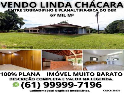 Chcara para Venda, em Braslia, bairro Residencial Bica do DER (Gleba B - Planaltina), 5 dormitrios, 7 banheiros, 2 sutes, 99 vagas