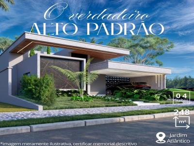 Casa Trrea para Venda, em Goinia, bairro Jardim Atlntico, 2 banheiros, 4 sutes, 2 vagas
