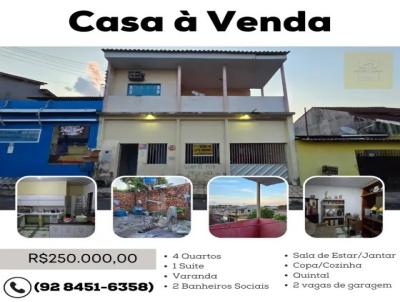 Casa para Venda, em Manaus, bairro Cidade Nova, 4 dormitrios, 2 banheiros, 1 sute, 3 vagas