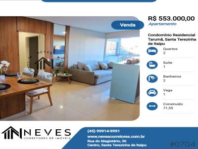 Apartamento para Venda, em Santa Terezinha de Itaipu, bairro Condomnio Residencial Tarum, 2 dormitrios, 2 banheiros, 1 sute, 1 vaga