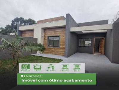 Casa para Venda, em Ponta Grossa, bairro Uvaranas, 3 dormitrios, 2 banheiros, 1 sute