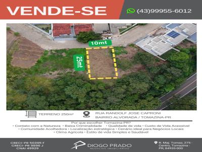Lote para Venda, em Tomazina, bairro RESIDENCIAL ALVORADA