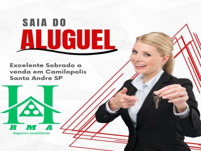 Sobrado para Venda, em Santo Andr, bairro Camilopolis, 3 dormitrios, 2 banheiros, 1 sute, 5 vagas