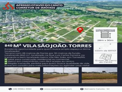 Terreno para Venda, em Torres, bairro Vila So Joo