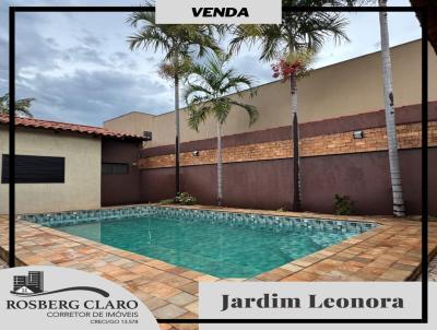 Casa para Venda, em Itumbiara, bairro Jardim Leonora, 3 dormitrios, 3 banheiros, 1 sute, 2 vagas