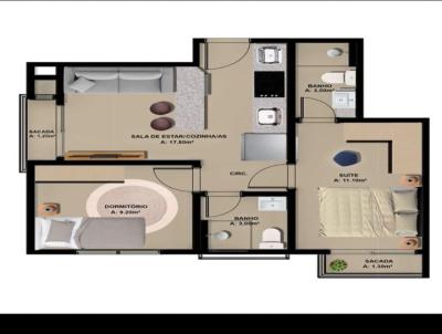 Imvel em Construo para Venda, em , bairro Ingleses, 2 dormitrios, 1 banheiro, 1 sute, 1 vaga