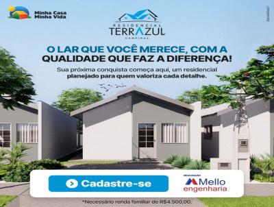 Casa para Venda, em Campinas, bairro Residencial TerrAzul, 2 dormitrios, 1 banheiro