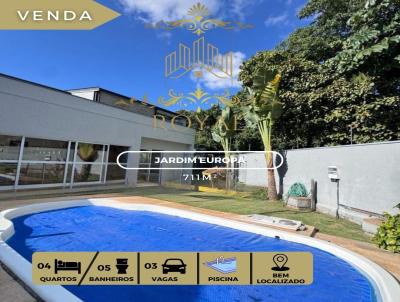 Casa para Venda, em , bairro Jardim Europa, 4 dormitrios, 1 banheiro, 4 sutes, 3 vagas
