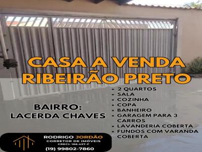 Casa para Venda, em Ribeiro Preto, bairro Engenheiro Carlos de Lacerda Chaves, 2 dormitrios, 1 banheiro, 3 vagas
