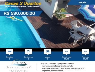 Casas 2 Quartos para Venda, em Florianpolis, bairro Vargem do Bom Jesus, 2 dormitrios, 2 banheiros, 2 vagas