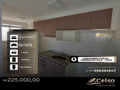 Apartamento para Venda, em Tatuí, bairro Portal Veredas do Vale, 2 dormitórios, 1 banheiro, 1 vaga
