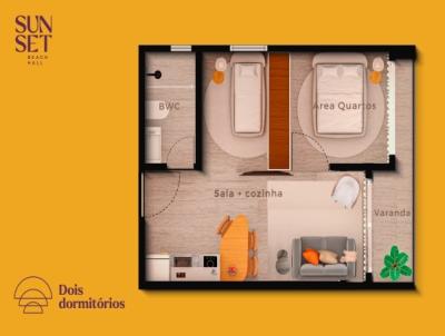Apartamento para Venda, em Tamandar, bairro Barra Grande, 1 dormitrio, 1 banheiro