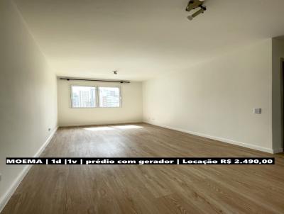 Apartamento para Locao, em So Paulo, bairro Moema, 1 dormitrio, 1 banheiro, 1 vaga