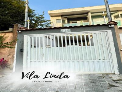 Sobrado para Venda, em Santo André, bairro Vila Linda, 3 dormitórios, 3 banheiros, 1 suíte, 2 vagas