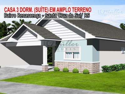 Casa para Venda, em Santa Cruz do Sul, bairro Renascena, 3 dormitrios, 1 sute, 2 vagas