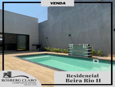 Casa para Venda, em Itumbiara, bairro Residencial Beira Rio II, 3 dormitrios, 4 banheiros, 3 sutes, 2 vagas