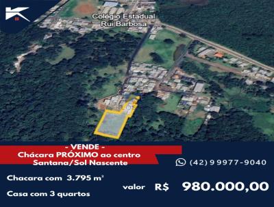 Chcara para Venda, em Guarapuava, bairro Santana - Sol Nascente