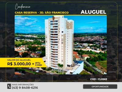 Apartamento para Locao, em Santo Antnio da Platina, bairro JD SAO FRANCISCO, 3 dormitrios, 5 banheiros, 3 sutes, 3 vagas