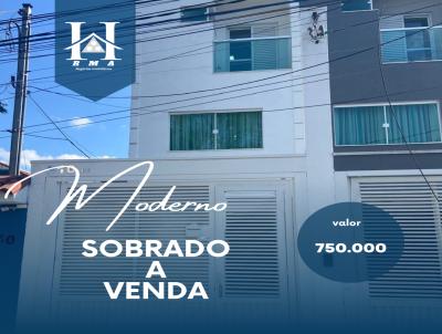 Sobrado para Venda, em Santo André, bairro Vila Pires, 3 dormitórios, 2 banheiros, 1 suíte, 2 vagas