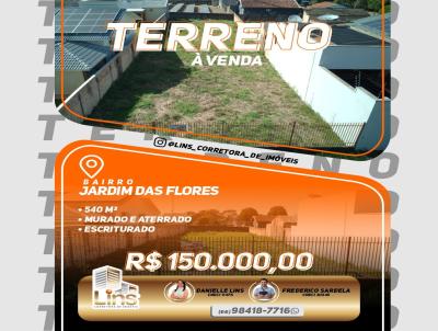 Terreno para Venda, em Alta Floresta, bairro Jardim das Flores