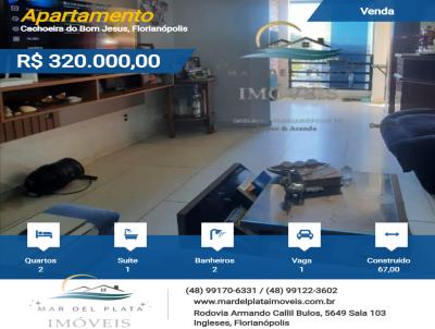 Apartamento para Venda, em Florianópolis, bairro Cachoeira do Bom Jesus, 2 dormitórios, 2 banheiros, 1 suíte, 1 vaga